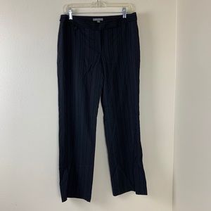 Ann Taylor Pants Size 6 black pin striped slacks trouser